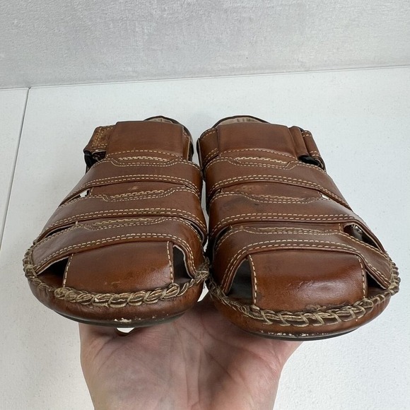 GBX Size‎ 9M Fisherman Sandals Brown Leather Casual Comfort Summer Shoes Mens main image 6
